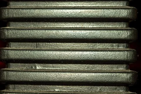 A stack of old leather bound books collection for historical study Stock Photos