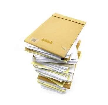 Stack of old paper Stock Photos