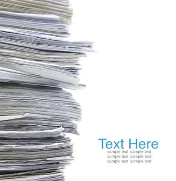Stack of old paper Stock Photos