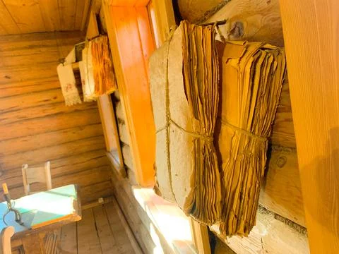 Stack of an old paper Stock Photos