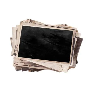 Stack of old photos Stock Photos