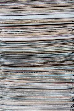 Stack of old postcards collection Stock Photos