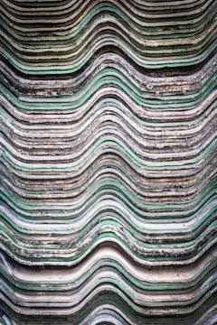 Stack old roof tiles Stock Photos