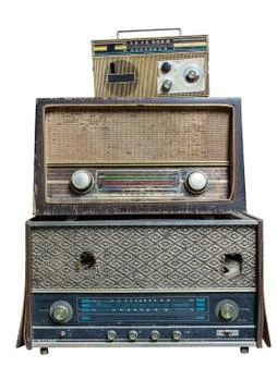 Stack of old transistor Stock Photos