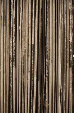 Stack of old vinyl records Stock Photos