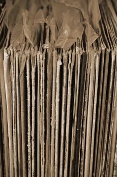 Stack of old vinyl records Stock Photos