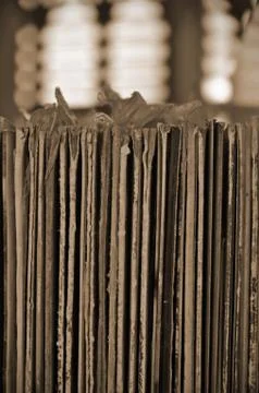 Stack of old vinyl records Stock Photos