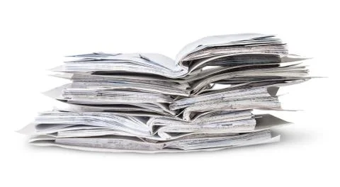 Stack of open files Stock Photos