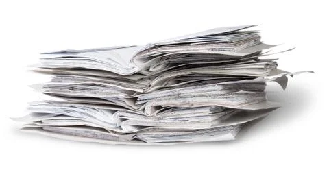 Stack of open files rotated Stock Photos