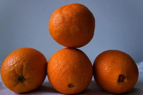 Stack of Oranges Background Stock Photos