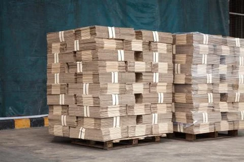 Stack of packaging boxes Stock Photos