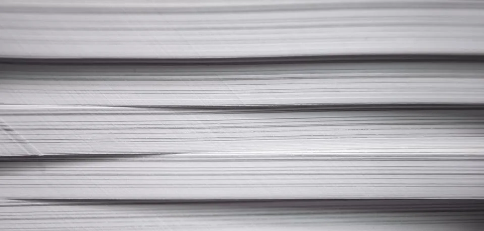 Stack of pages of magazines 스톡 사진