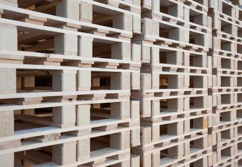 Stack up pallets Stock Photos