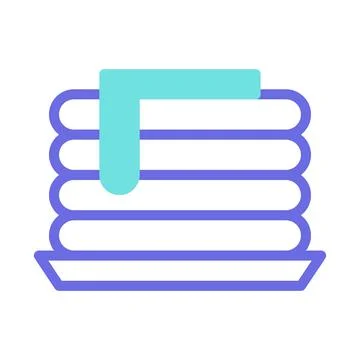 Stack of pancake with syrup delicious vector Stockillustratie