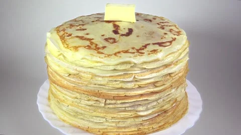Stack of pancakes Stock Footage 46170060