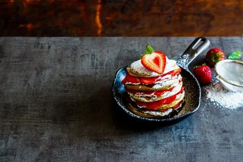 Stack of pancakes Stock Photos