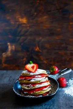 Stack of pancakes Stock Photos