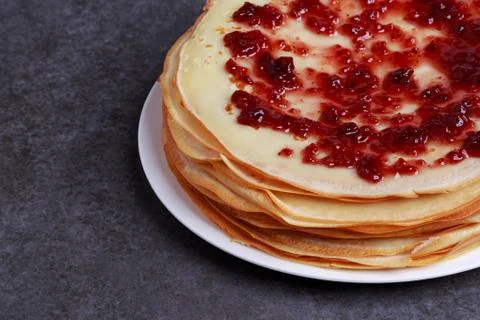 Stack of pancakes Stock Photos