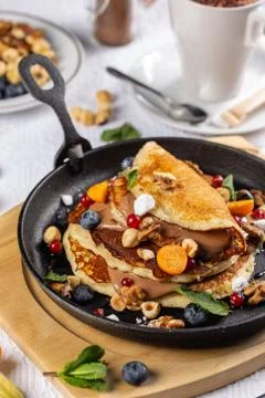 Stack of pancakes Stock Photos