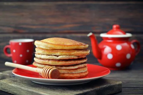 Stack of pancakes 스톡 사진