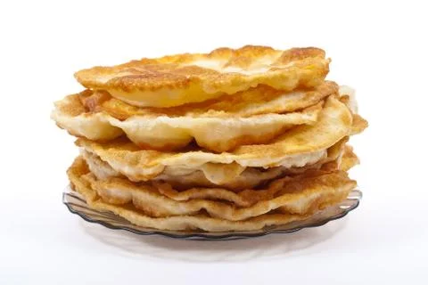 Stack of pancakes on the plate 스톡 사진