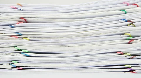 Stack paper and coins with house on table time lapse 動画素材 49647069