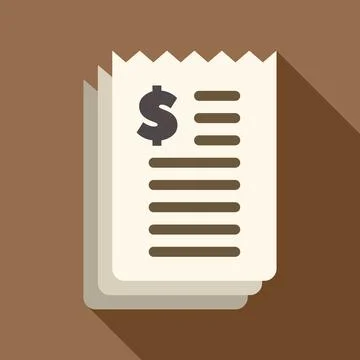 Stack of paper bills showing dollar sign representing expenses Stock Illustration
