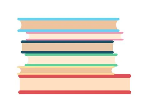 Stack of Paper Books Icon Vector Illustration Illustrazione stock