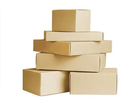 Stack of Paper Boxes Stock Photos