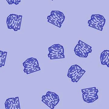 Stack paper document line vector seamless pattern Stock Illustration