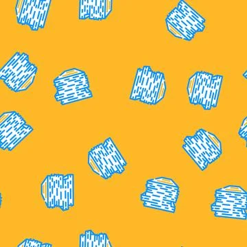 Stack paper document vector seamless pattern Stock Illustration