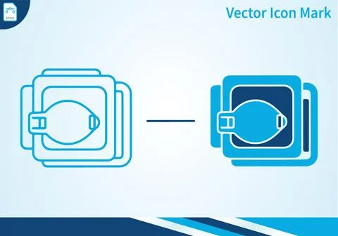 Stack of paper documents with paperclip for data management. Stock Illustration