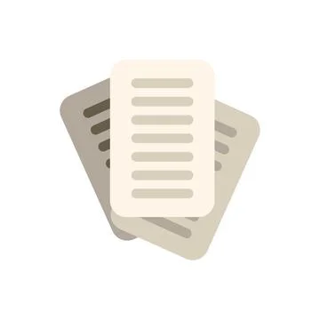 Stack of paper documents representing office work and bureaucracy Stock Illustration