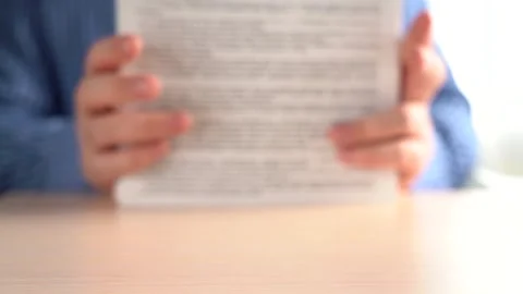 A Stack Of Paper Files Falls On The Table. Office work concept. Stock Footage 167885050