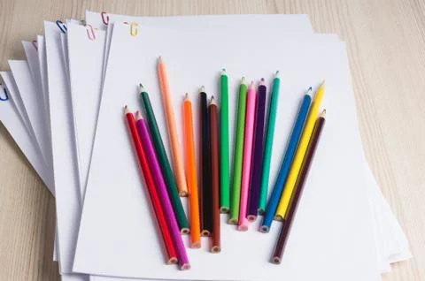 Stack of paper files. Fear of a clean slate concept Stock Photos