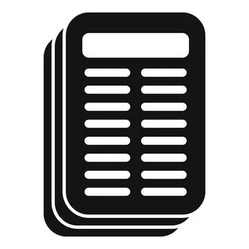 Stack of paper forms with text presenting important information Illustrazione stock