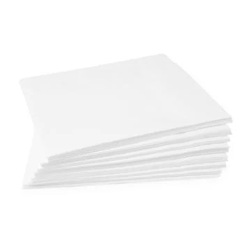 Stack of paper handkerchiefs isolated on white Stock Photos