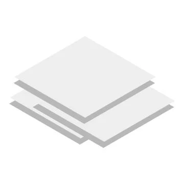 Stack of paper icon, isometric style 스톡 일러스트