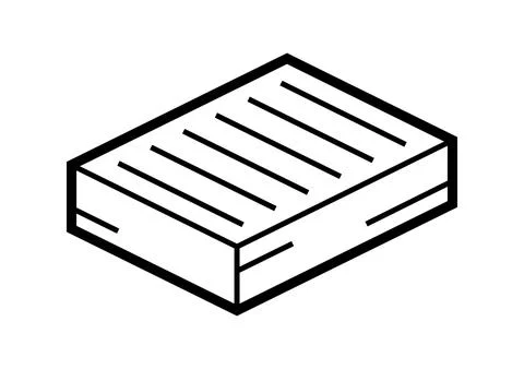 Stack of paper icon in isometry. Image for website, app, logo, UI design. Stock Illustration