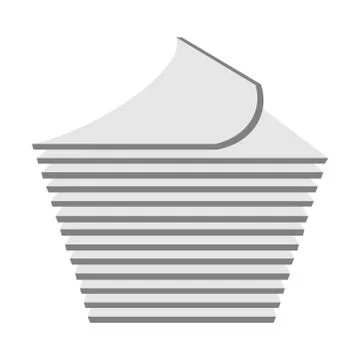 Stack of paper line icon. linear style sign for mobile concept and web design Illustrazione stock