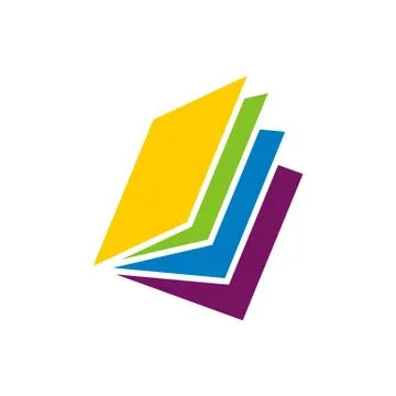 Stack of Paper Logo Template Illustration Design. Vector EPS 10. Stock Illustration