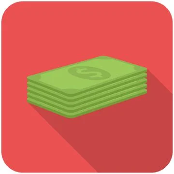 Stack of paper money Stock Illustration