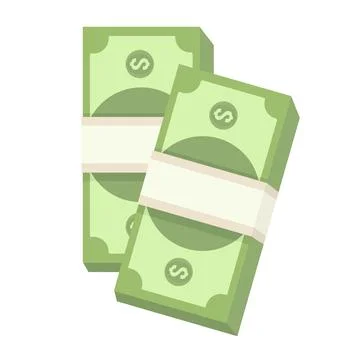 Stack of paper money Illustrazione stock