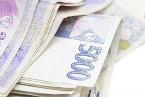 Stack of paper money Stock Photos