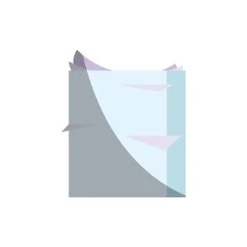 Stack of paper pages Illustrazione stock