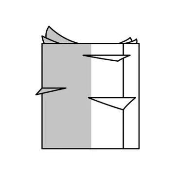 Stack of paper pages Stock Illustration