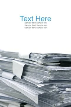 Stack of paper Stock Photos
