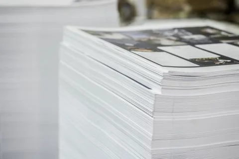 Stack of paper Stock Photos