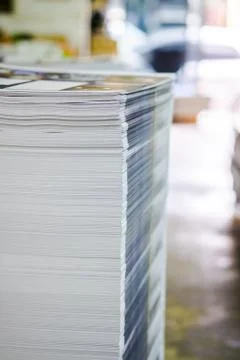 Stack of paper Stock Photos