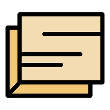 Stack of paper representing documents or invoices Illustrazione stock